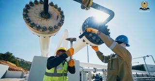 Engineers at work on energy infrastructure in the Kurdistan Region